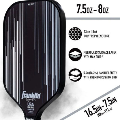 PICKLEBALL PADDLE - FRANKLIN SIGNATURE - PROFESSIONAL QUALITY - USAPA APPROVED